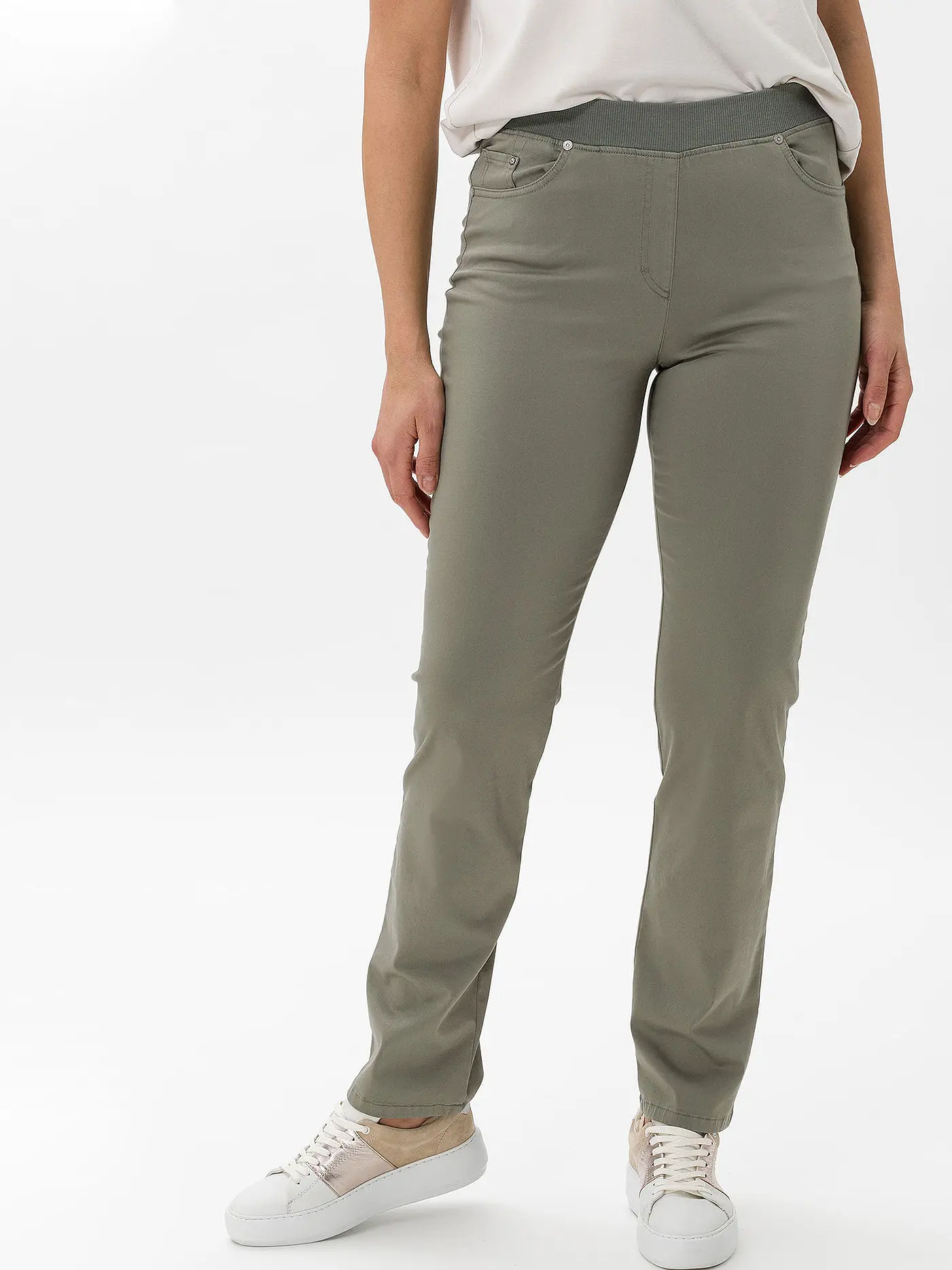 RAPHAELA BY BRAX | Jeans Slim Fit PAMINA | olive
